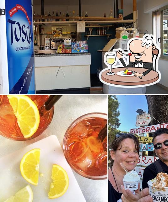 La cibo e interni del ristorante