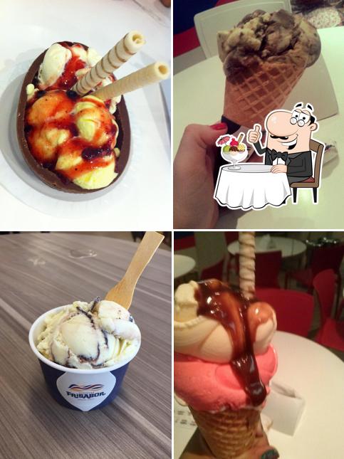 Frisabor Carrefour Boa Viagem: Sorvete, Picolé, Sorveteria, Delivery em Recife PE oferece uma escolha de sobremesas