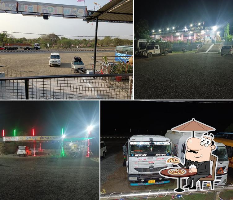 Enjoy the view at the outside area of Gujarat Hotal