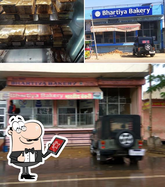 Among various things one can find exterior and dessert at Bhartiya Bakery