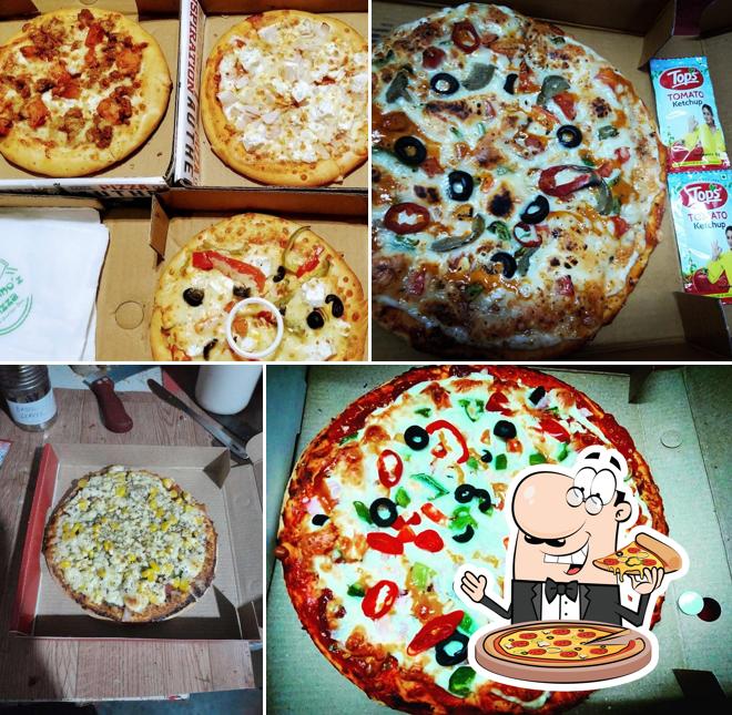 Try out pizza at Goa food express