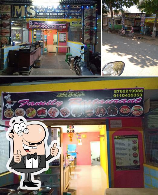 See this picture of MS chicken mutton dum biriyani darbar