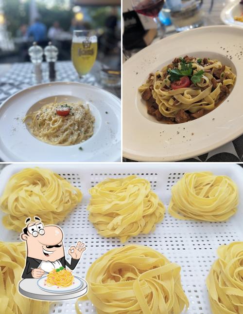 Spaghetti alla carbonara al Schlecht'n Seppl