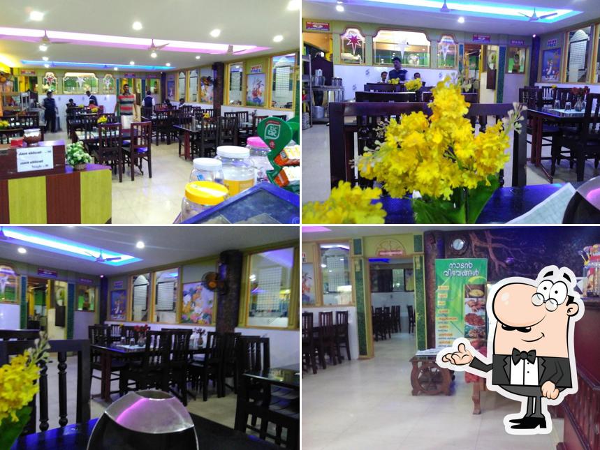 The interior of Matha Family Restaurant Thiruvalla