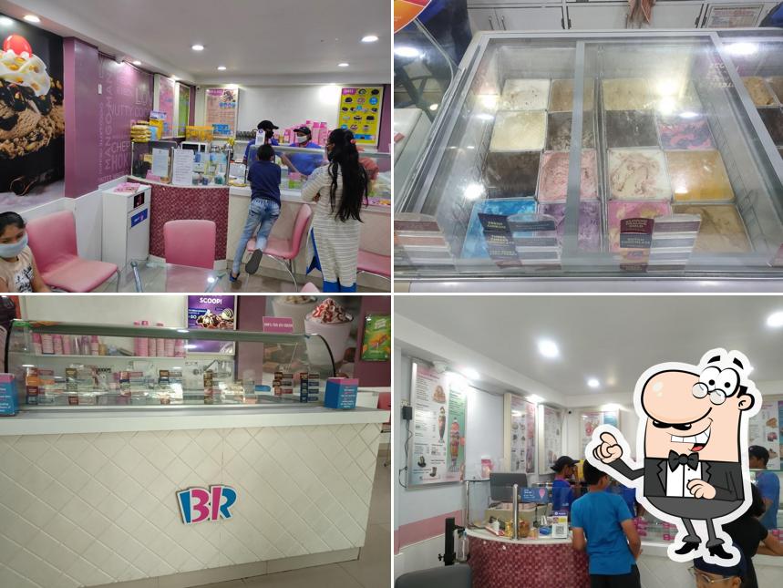 The interior of Baskin Robbins