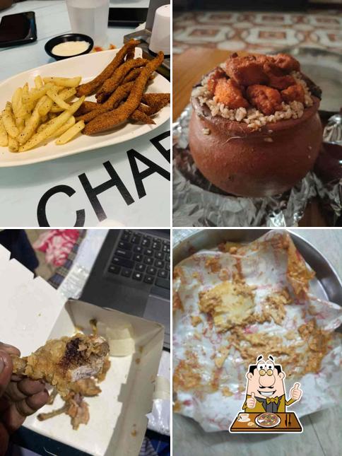 Order pizza at Charcoal Restaurant