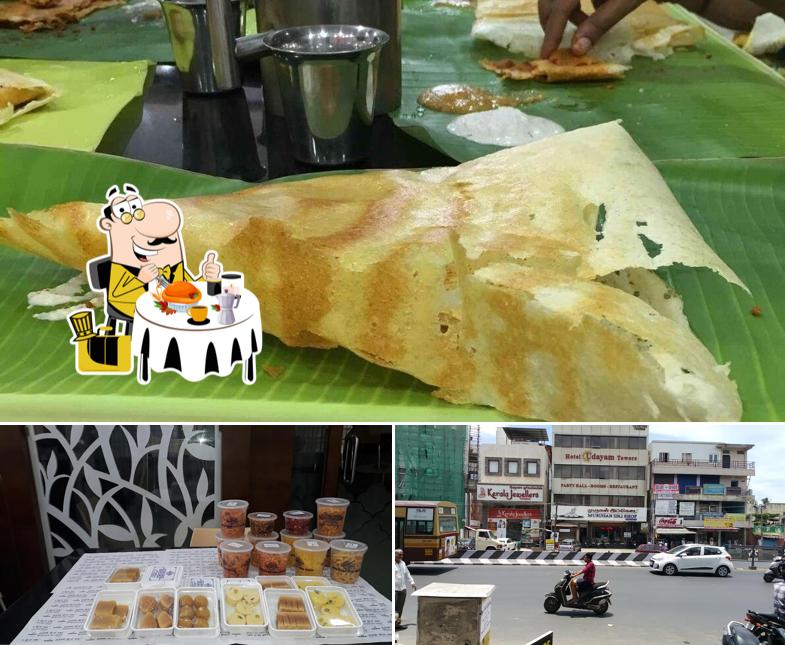 Take a look at the photo displaying food and exterior at Murugan Idli Shop
