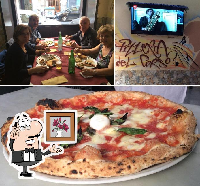 Tra le diverse cose da Pizzeria del Corso di Giovanni Bottone si possono trovare la interni e pizza