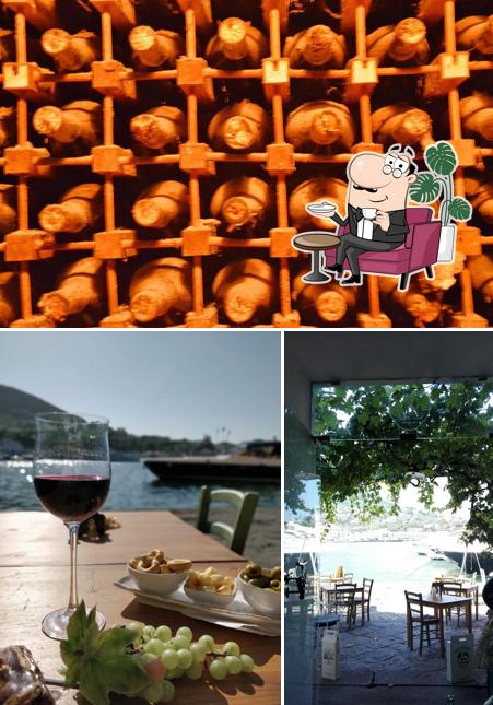 Questa è la foto che mostra la interni e esterno di Perrazzo Vini D'Ischia