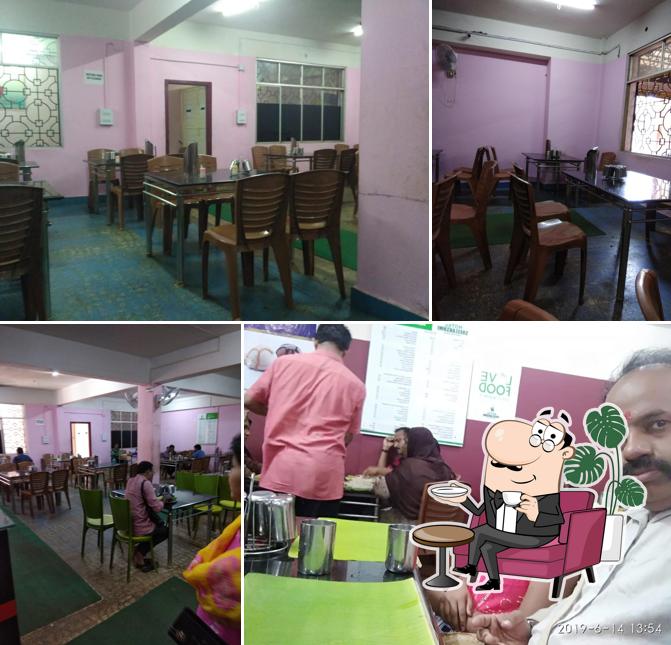 The interior of Hotel Sreelakshmi