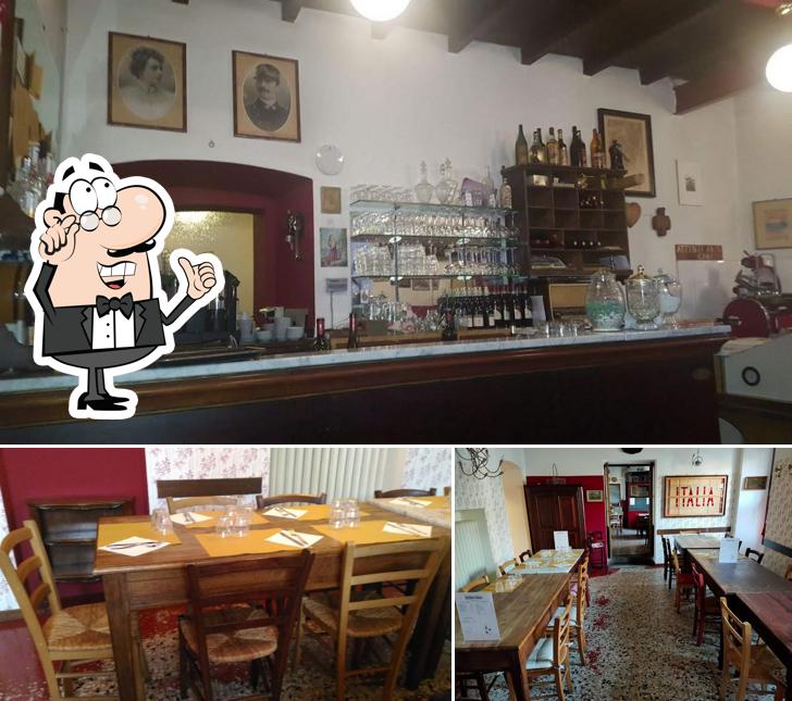 Gli interni di Osteria Italia Erba