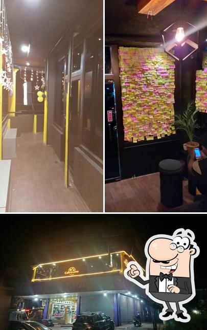 The picture of interior and exterior at Café ti-amo