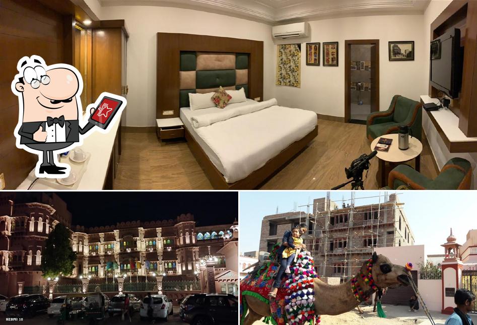 The photo of Hotel Sagar Bikaner’s exterior and interior