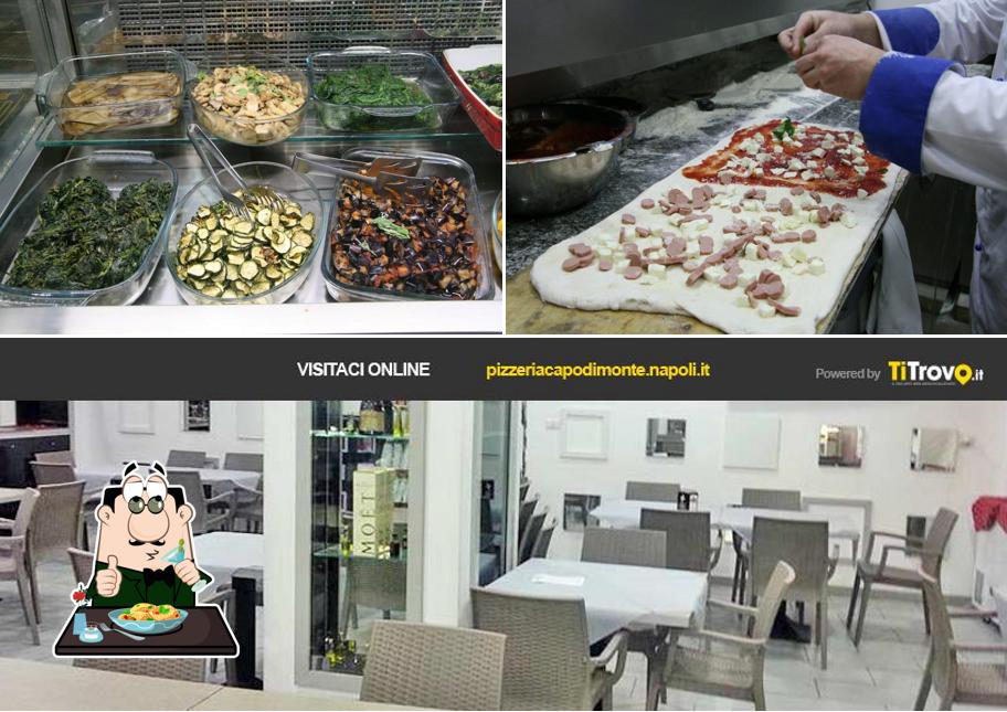 La cibo e interni del ristorante