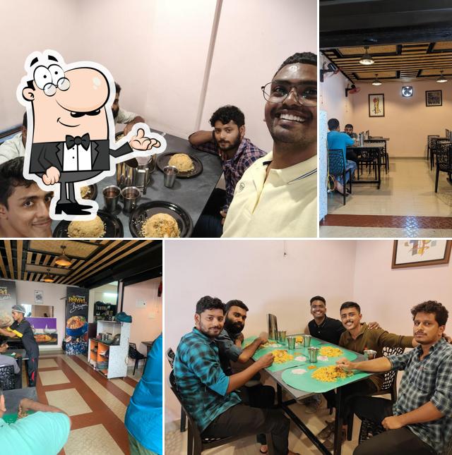 The interior of Chennai Royal Biriyani