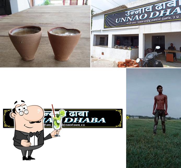 Enjoy a drink at NEW UNNAO DHABA
