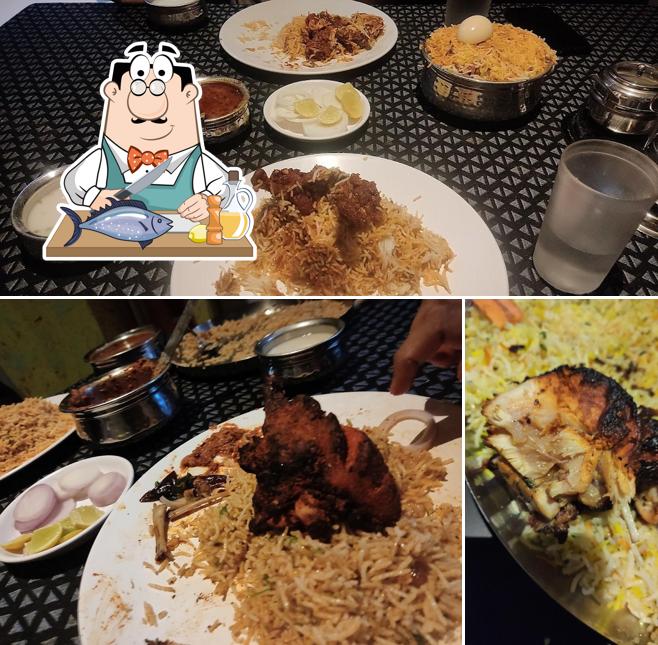 Grilled salmon at Sai Madhura Family Restaurant