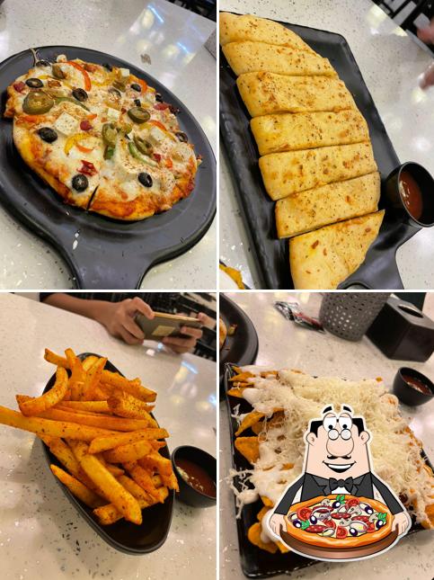 Get pizza at Break O' Clock