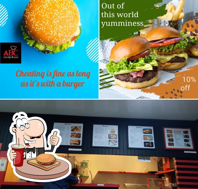 Get a burger at Al-Arif Broasted chicken