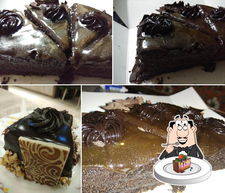 Chocolate cake at Just Bake Kanhangad
