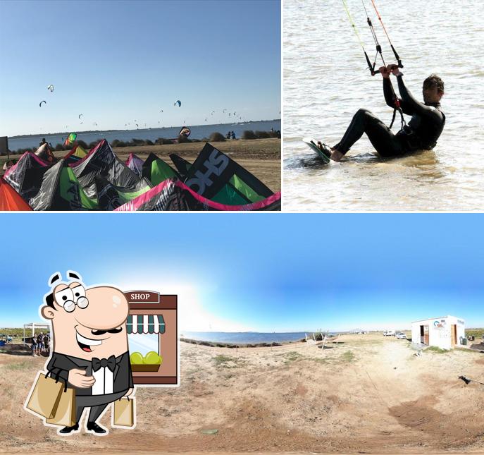 Puoi goderti l'aria fresca dal dehors di Stagnone Kitesurf