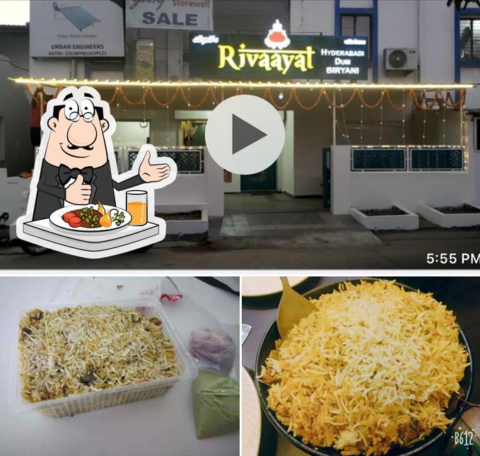 Meals at Arpit's Rivaayat Traditional Hyderabadi Dum Biryani Hub in Bhopal
