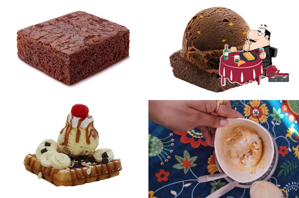 Waffles at Baskin Robbins - Ice Cream Desserts