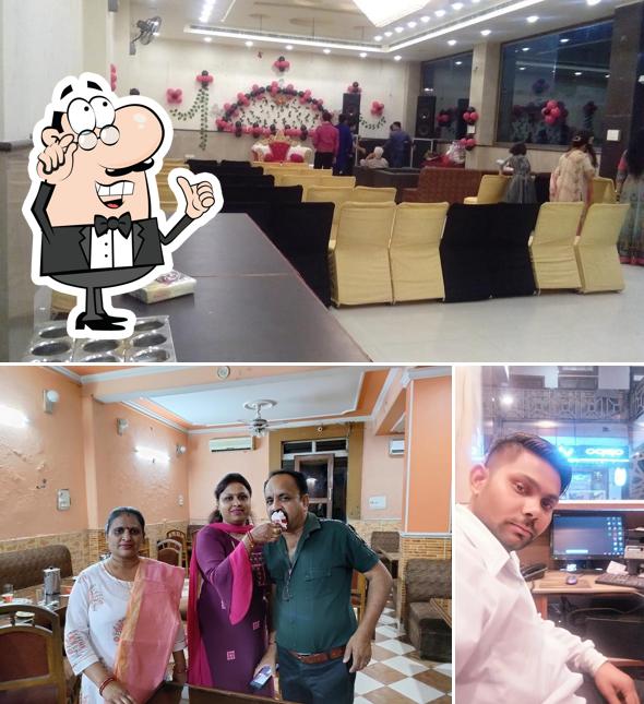 The interior of Hotel Guru Kripa