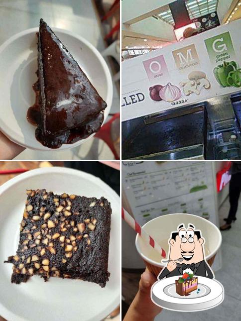 Chocolate cake at Pita Pit