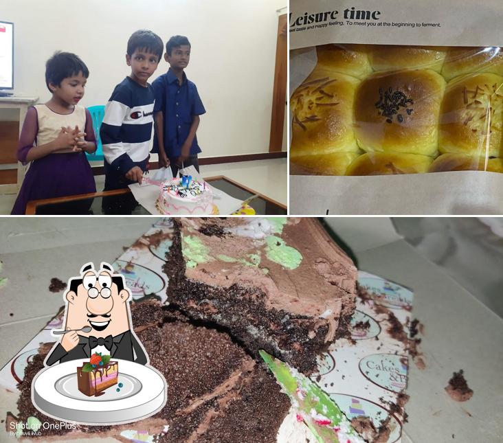 Chocolate cake at Cakes & Breads