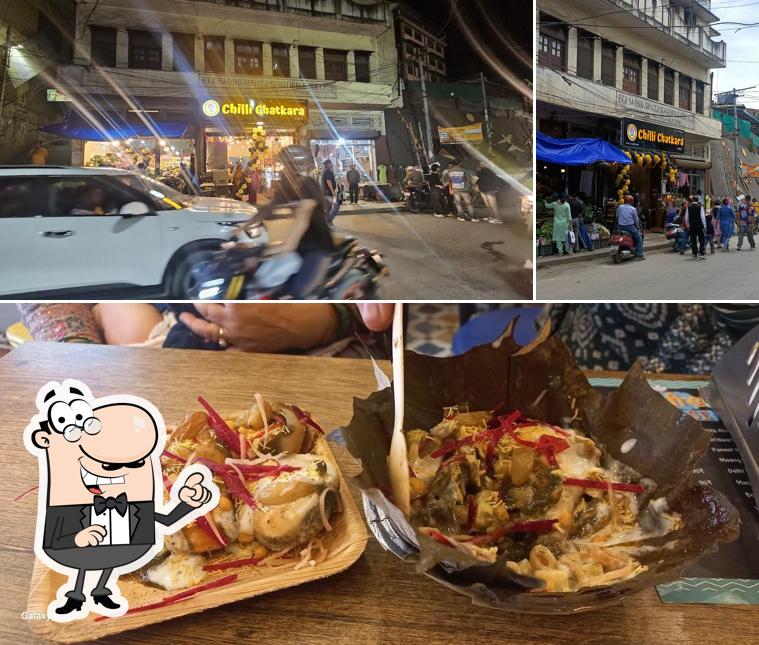 Among different things one can find exterior and food at Chilli Chatkara