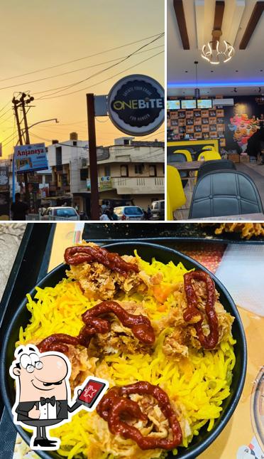 The image of exterior and food at One Bite Belagavi