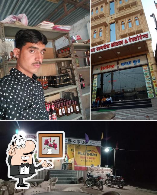 The interior of Shri Baba Ramdev Hotal & Restaurant