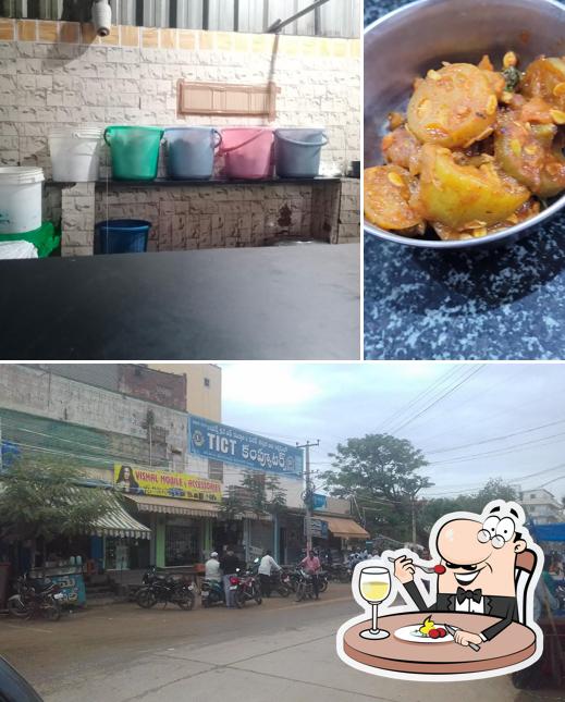 Check out the image displaying food and exterior at Srinidhi Restaurant Veg