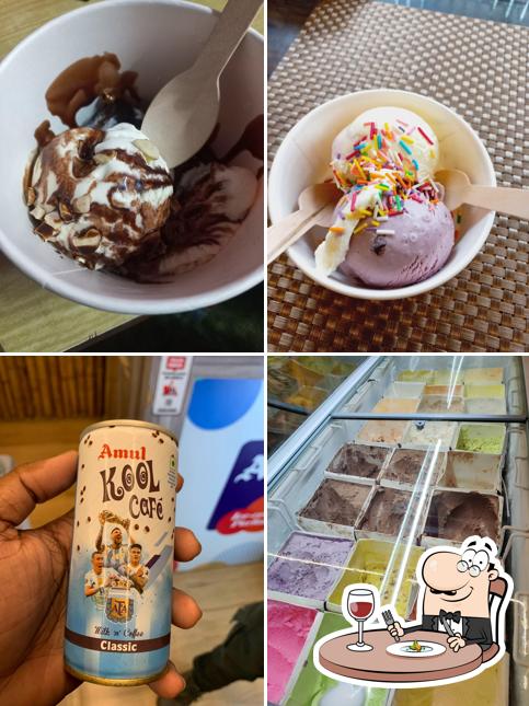 Ice cream at Amul ice cream parlour