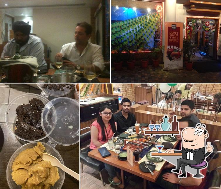 The interior of Barbeque Nation