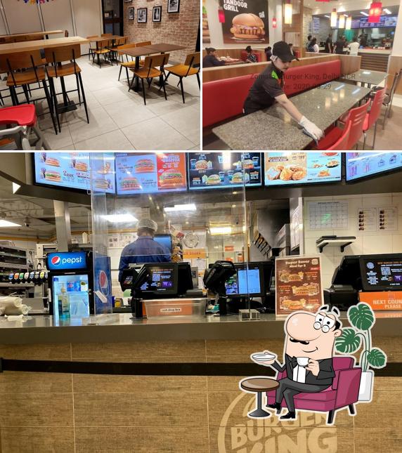 The interior of Burger King