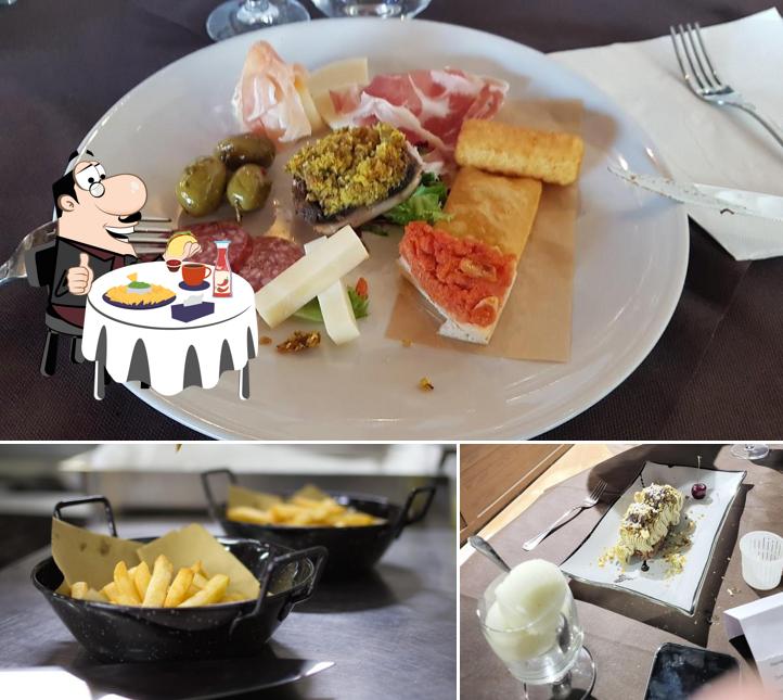 Piatto di formaggi al Hotel Ristorante Castello di Giuliano