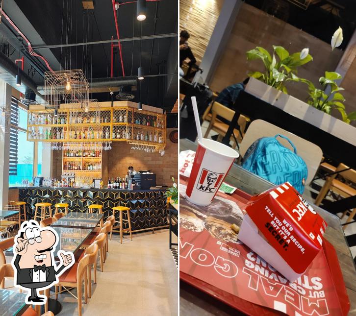 The interior of KFC