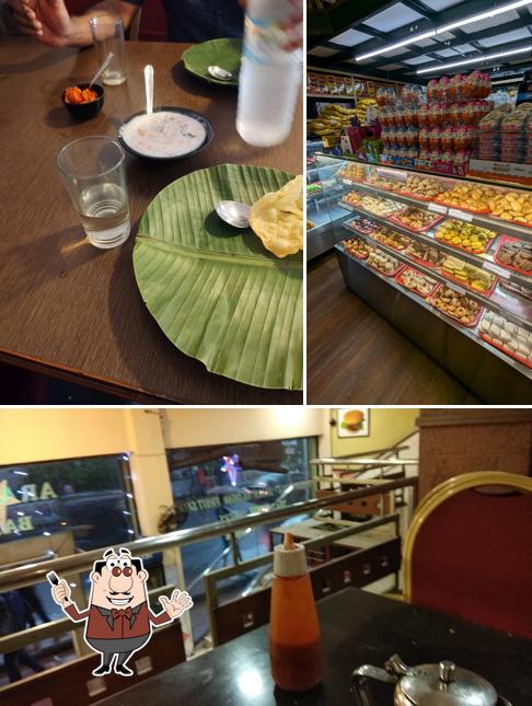 The restaurant's food and beer