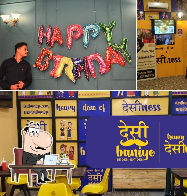 The interior of Desi Baniye