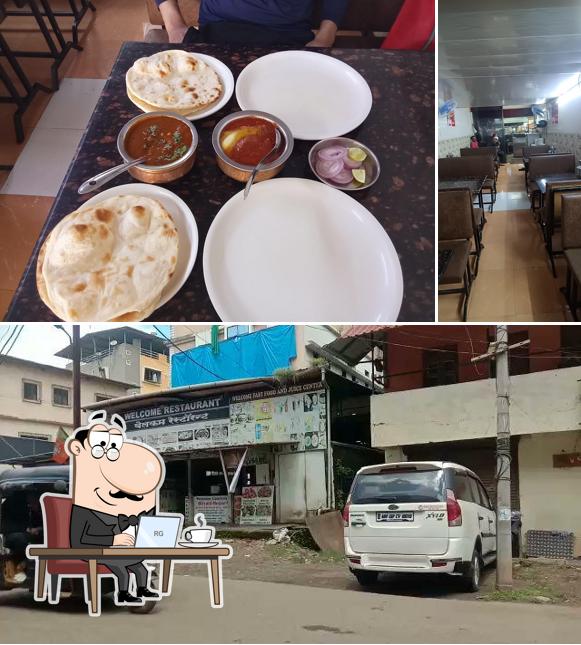 The restaurant's interior and exterior