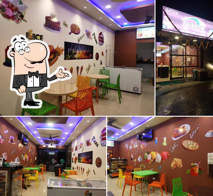 The interior of Rainbow Desserts and Cafe