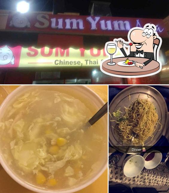 Food at Sum Yum Asia