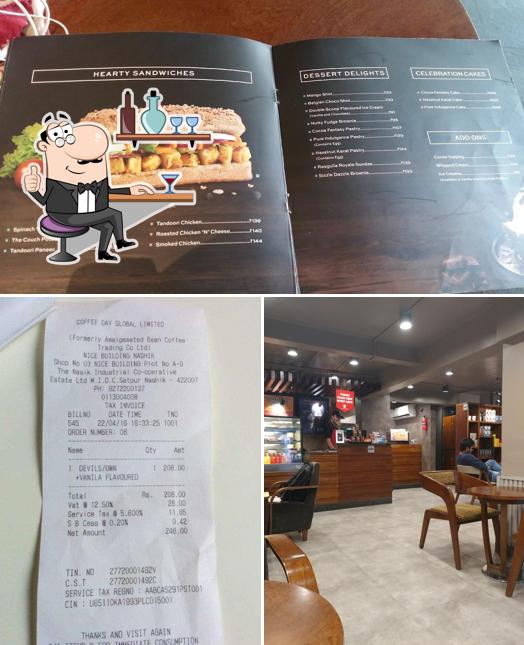 The interior of Café Coffee Day
