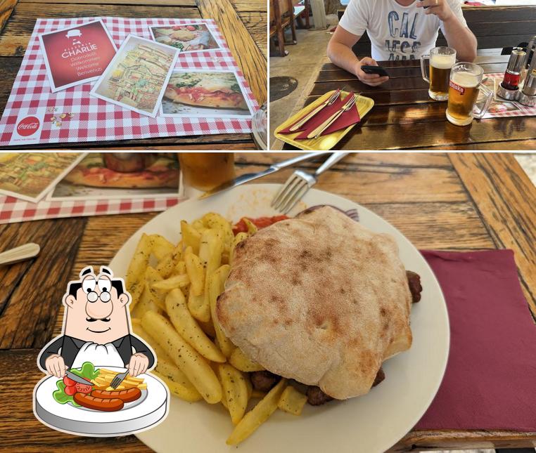 Cibo al Pizzeria Charlie Vis