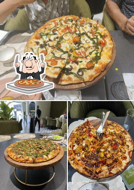 Try out pizza at Elaichi Pure Veg