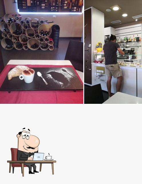 Gli interni di Novo Cafè