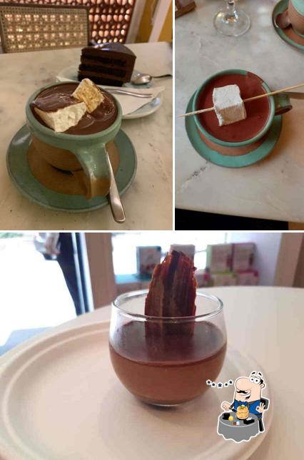 Chocolate mousse at Colocal Chocolates ! Khan Market