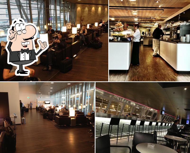 Dai un'occhiata agli interni di Swiss Business Lounge A